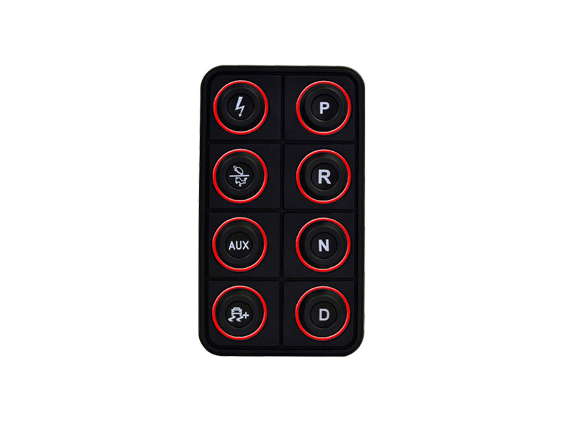 AEM EV 8 Button Keypad CAN Based Programmable Backlighting - eliteracefab.com