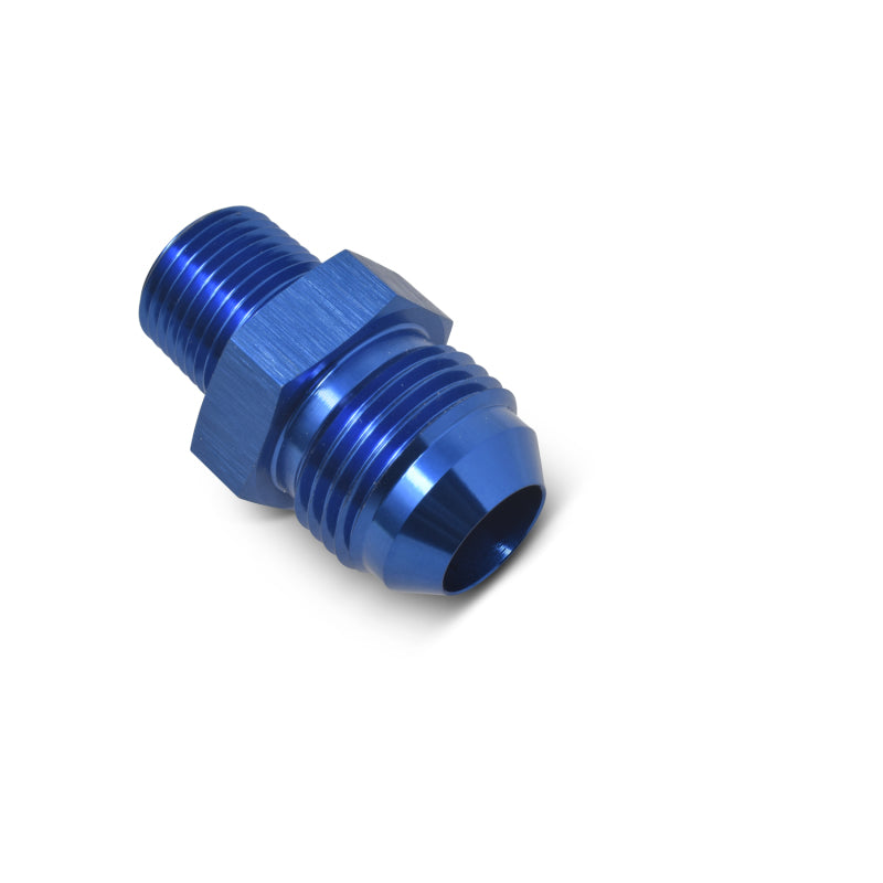 Russell Performance -6 AN to 1/8in NPT Straight Flare to Pipe (Blue)