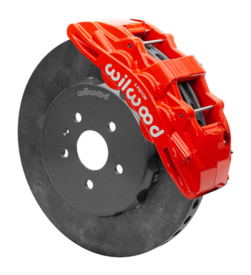 Wilwood SX6R WCCB Carbon-Ceramic 10-14 Chevy Camaro Front Big Brake Kit - Red Wilwood
