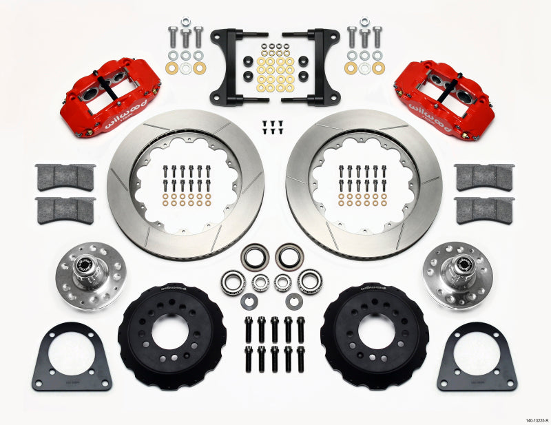 Wilwood Narrow Superlite 6R Front Hub Kit 14.00in Red TCI-IFS 71-78 (Pinto Based) Wilwood