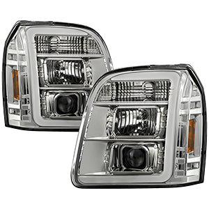 Spyder GMC Yukon 07-14/Denali 07-14 /XL 07-14 V2 Projector Headlights - Chrome PRO-YD-GY07V2SI-C - eliteracefab.com