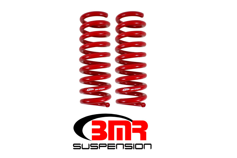 BMR 16-17 6th Gen Camaro V8 Rear Performance Version Lowering Springs - Red - eliteracefab.com