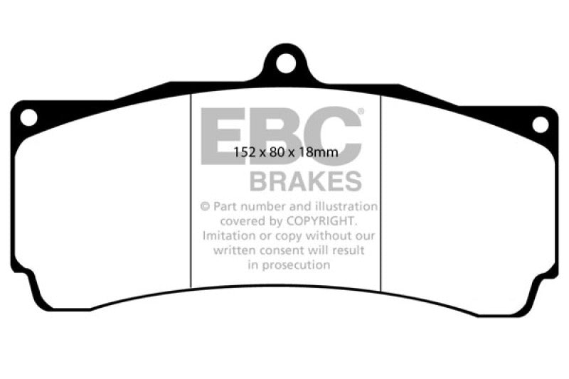 EBC Brakes Yellowstuff Performance Brake Pads - eliteracefab.com