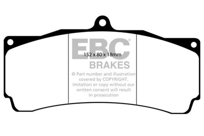 EBC Brakes Yellowstuff Performance Brake Pads - eliteracefab.com