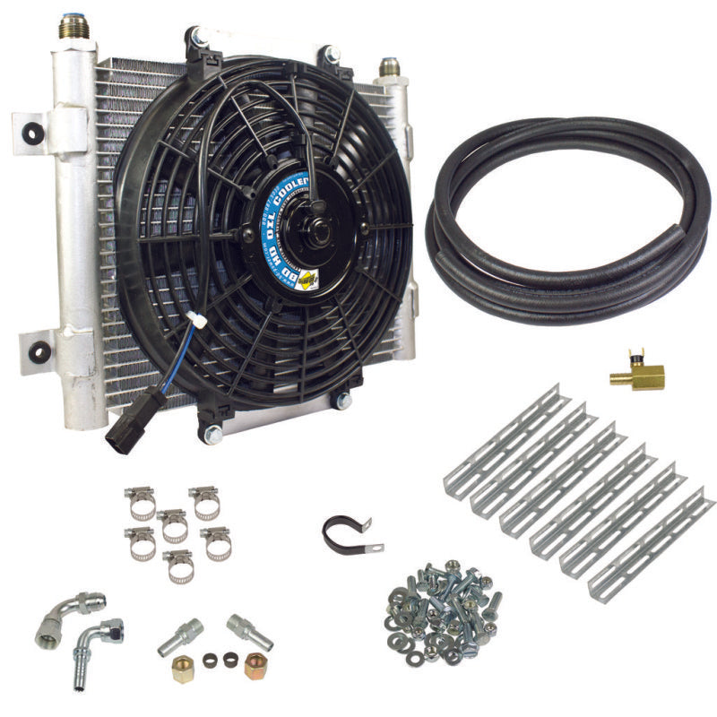 BD Diesel Xtruded Trans Oil Cooler - 5/8 inch Cooler Lines - eliteracefab.com