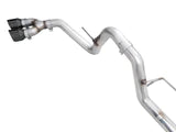 AWE 0FG 21+ Ford F150 Dual Split Rear Exhaust - 5in Chrome Silver Tips - eliteracefab.com
