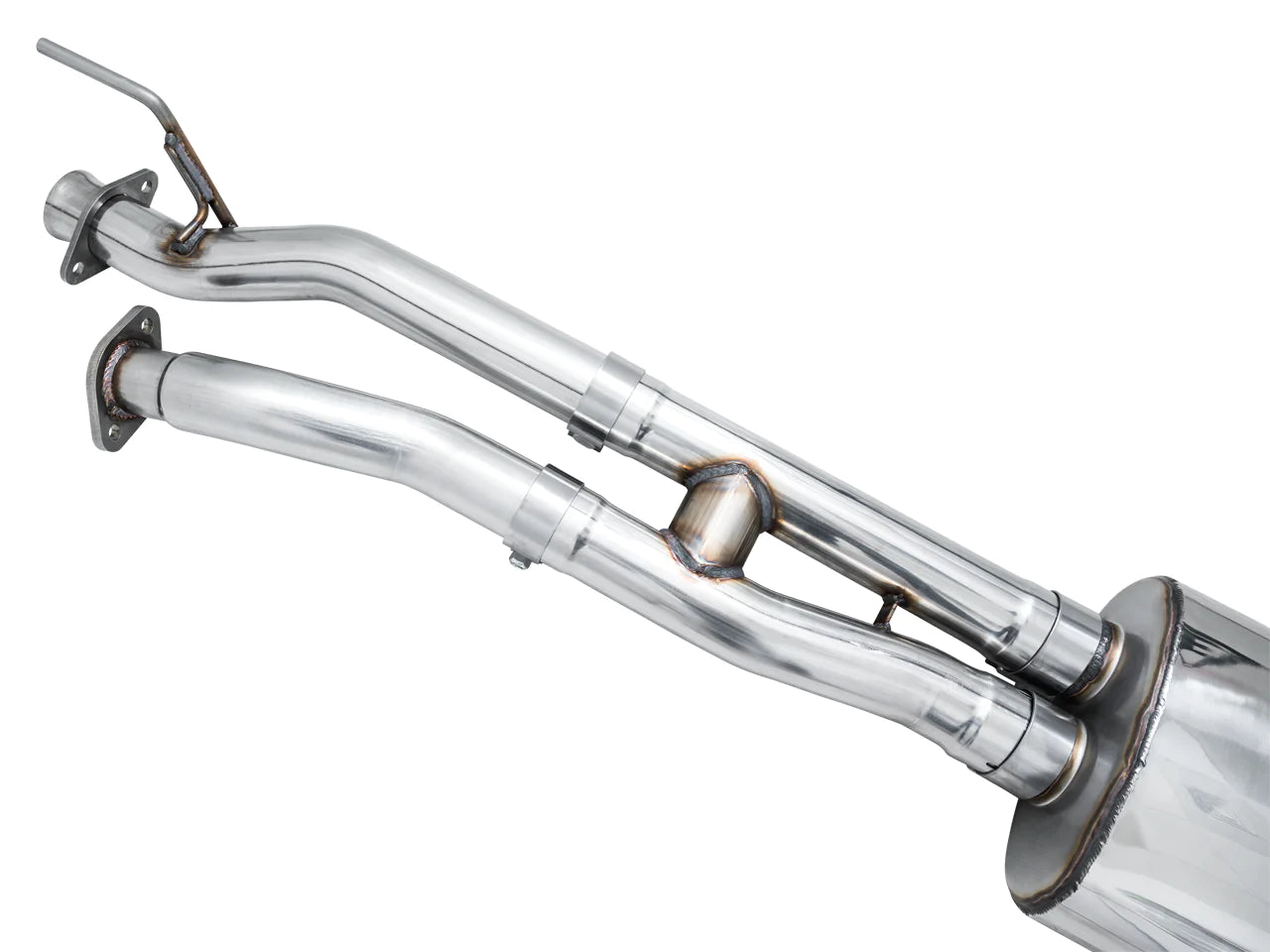 AWE 16-22 Toyota Tacoma 0FG Catback Exhaust w/ BashGuard - Dual Chrome Silver Tips - eliteracefab.com