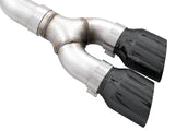 AWE 0FG 21+ Ford F150 Dual Split Rear Exhaust - 5in Chrome Silver Tips - eliteracefab.com