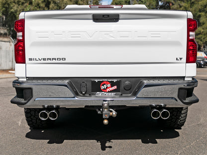 aFe Vulcan Series 3in-2-1/2in 304 SS Cat-Back 2019 GM Silverado 1500 V8-5.3L w/ Polished Tips aFe