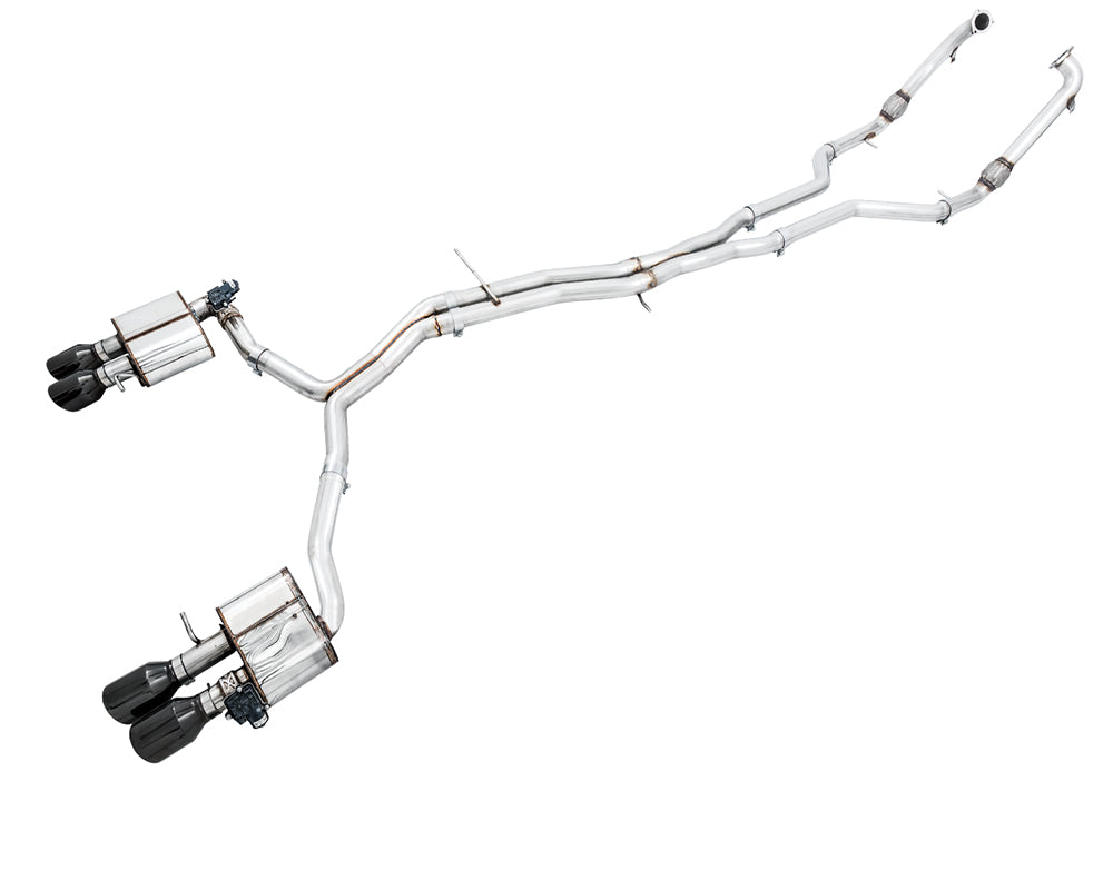 AWE Tuning Audi B9 S5 Sportback SwitchPath Exhaust - Non-Resonated (Black 102mm Tips) - eliteracefab.com