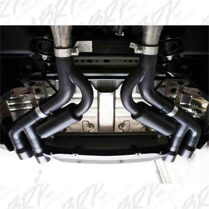 MBRP 16-19 Chevy Camaro V8 6.2L 6spd 3in Black Race Dual Axle Back w/ 4.5in Quad Dual Wall Tips - eliteracefab.com