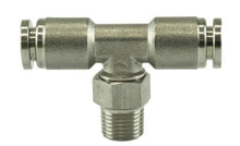 Load image into Gallery viewer, Turbosmart 1/8 NPT to TEE 1/4 Pushloc Stainless Steel