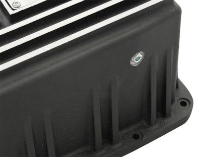 aFe Power Transmission Pan Black Machined 09-14 Ford 6R80 F-150 Trucks - eliteracefab.com