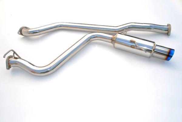 Invidia 08-09 WRX Sedan 76mm (101mm tip) RACING Titanium Tip Cat-back Exhaust - eliteracefab.com