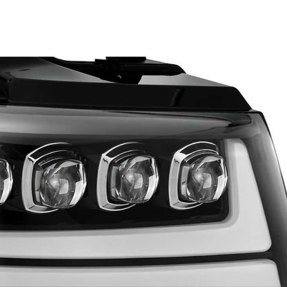 AlphaRex 880827 07-13 Toyota Tundra / 08-17 Sequoia PRO-Series Projector Headlights Chrome w/Seq. Sig. + DR