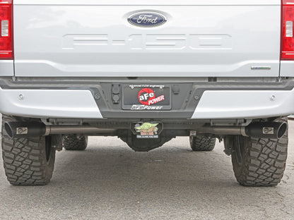 aFe Vulcan 3in 304 SS Cat-Back Exhaust 2021 Ford F-150 V6 2.7L/3.5L (tt)/V8 5.0L w/ Black Tips aFe