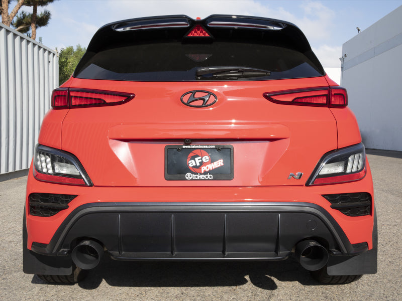 aFe 22-23 Hyundai Kona N L4 2.0L(t) Takeda 3in 304 SS Cat-Back Exhaust System w/ Black Tips aFe