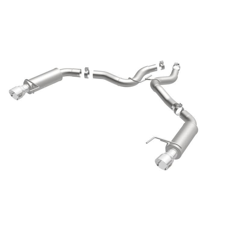 MagnaFlow Axle Back, SS, 3in, Competition, Dual Split Polished 4.5in Tip 2015 Ford Mustang GT V8 5.0 Magnaflow