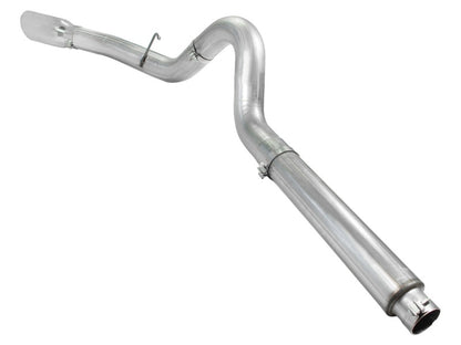 aFe Atlas 5in DPF-Back Aluminized Steel Exh Sys, Ford Diesel Trucks 08-10 V8-6.4L (td) Polished tip aFe