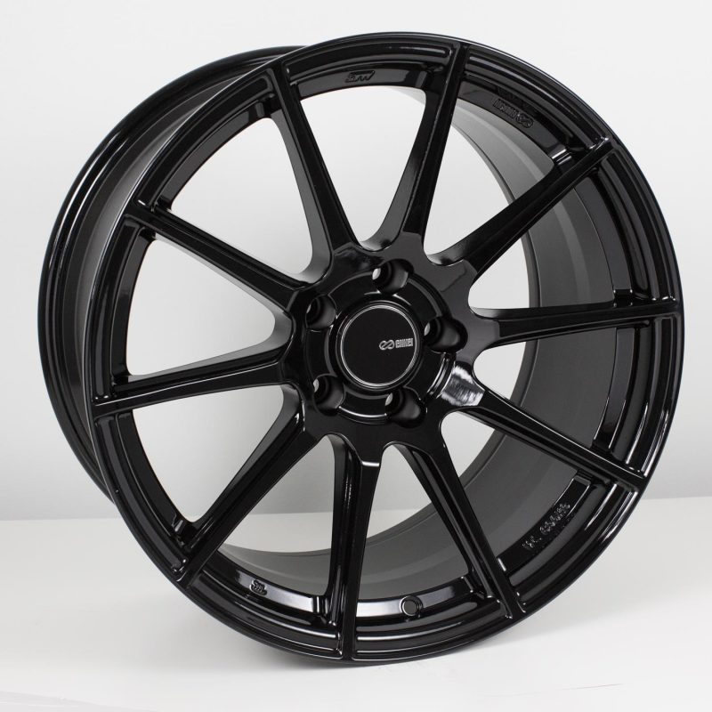 Enkei TS10 18x8 5x112 45mm Offset 72.6mm Bore Black Wheel Enkei