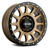 Method Race Wheels MR305 NV HD, 18x9, +18mm Offset, 8x6.5, 130.81mm Centerbore, Method Bronze/Black Street Loc