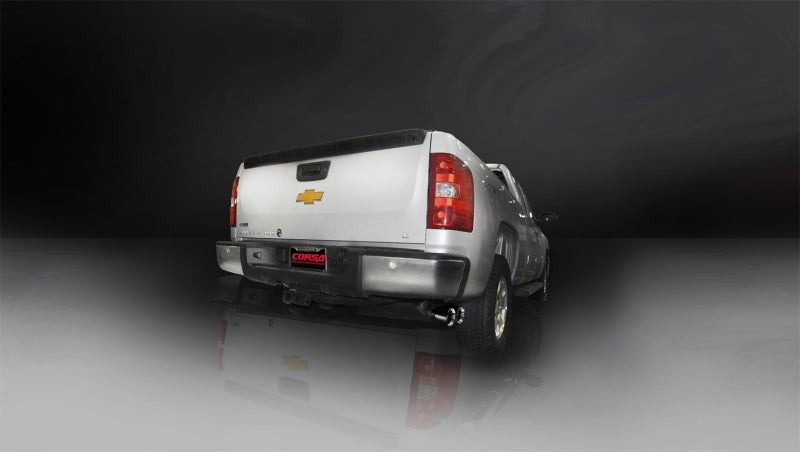 Corsa 11-13 GMC Sierra Ext. Cab/Std. Bed 1500 6.2L V8 Black Sport Cat-Back Exhaust CORSA Performance