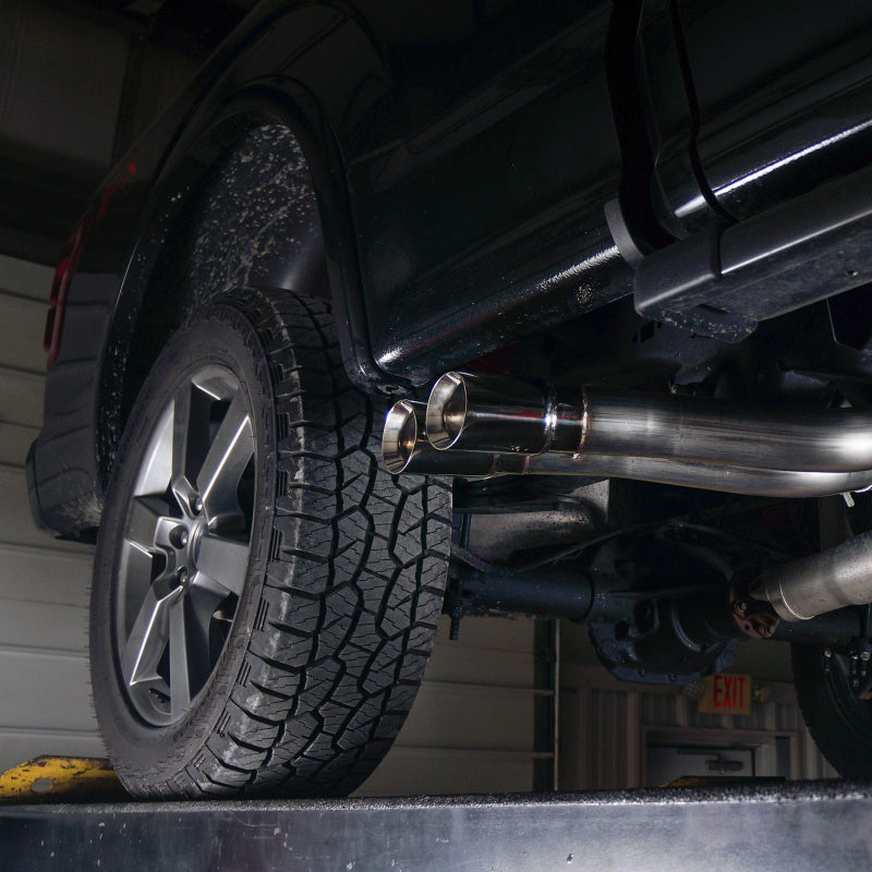 Stainless Works 2015-18 F-150 Exhaust X-Pipe Resonator Muffler Exits In Front Of Passenger Rear Tire Stainless Works