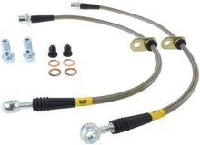 Load image into Gallery viewer, STOPTECH 02-12 TOYOTA CAMRY COUPE/SEDAN / 04-08 SOLARA FRONT STAINLESS STEEL BRAKE LINES, 950.44015 - eliteracefab.com