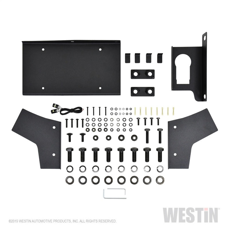 Westin 18-19 Jeep Wrangler JL WJ2 Rear Bumper w/ Sensors (Excl. Wrangler JK) - Textured Black - eliteracefab.com