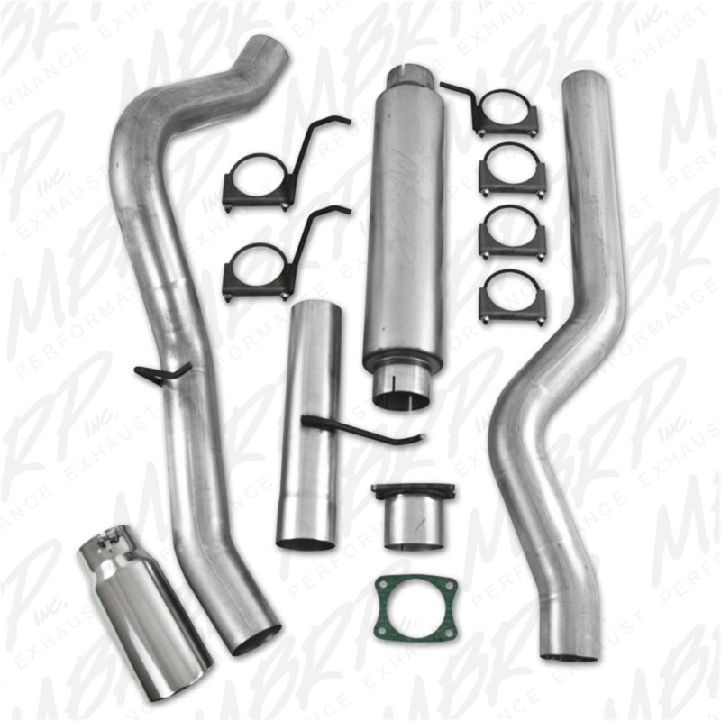 MBRP 2001-2005 Chev/GMC 2500/3500 Duramax EC/CC Cat Back Single Side - eliteracefab.com