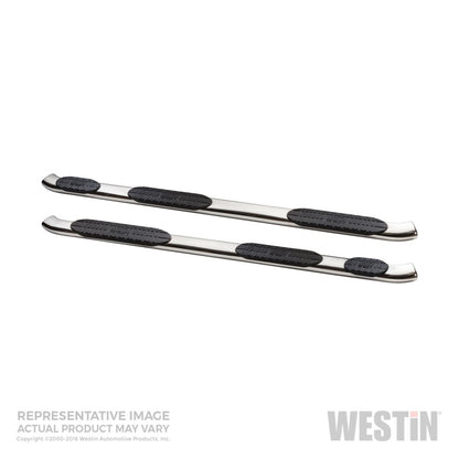 Westin 99-16 Ford F-250/350/450/550 Crew (8 ft) PRO TRAXX 5 WTW Oval Nerf Step Bars - SS