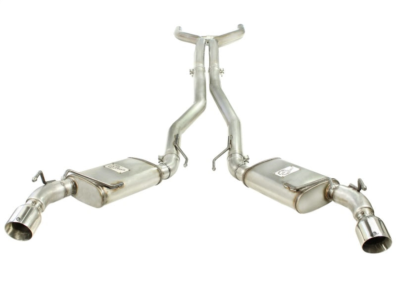 aFe MACHForce XP Exhaust 3in Stainless Stee CB/10-13 Chevy Camaro V8-6.2L (td) (pol tip) aFe