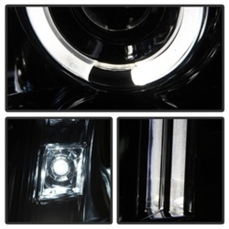 Spyder GMC Yukon 07-14/GMC Yukon XL 07-14 Projector Headlights LED Halo LED Chrome PRO-YD-GY07-HL-C - eliteracefab.com