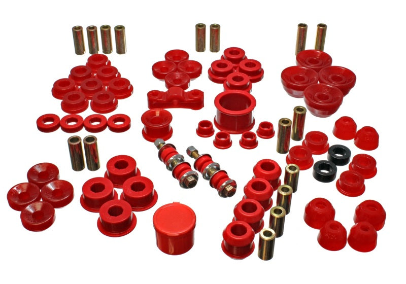 Energy Suspension 90-93 Acura Integra Red Hyper-Flex Master Bushing Set - eliteracefab.com