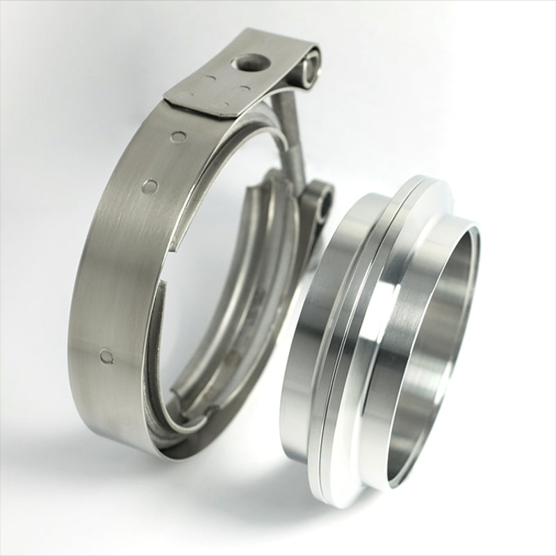 Stainless Bros 2.50in 304SS V-Band Assembly - 2 Flanges/1 Clamp - eliteracefab.com