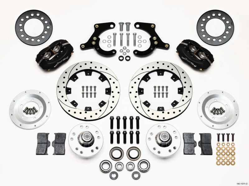 Wilwood Forged Dynalite Front Kit 11.75in Drilled 59-64 Chevy Impala / 63-64 Corvette Wilwood