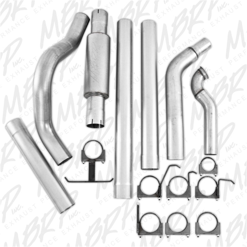 MBRP 1994-1997 Ford F-250/350 7.3L P Series Exhaust System 4" Turbo Back (3" Downpipe) S6218P - eliteracefab.com