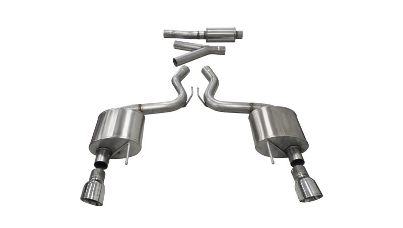 Corsa 15-16 Ford Mustang EcoBoost 2.3T Sport 3in Cat-Back Dual Rear Exit Polished Tips CORSA Performance
