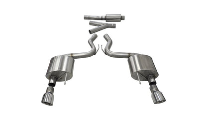 Corsa 15-16 Ford Mustang EcoBoost 2.3T Sport 3in Cat-Back Dual Rear Exit Polished Tips CORSA Performance