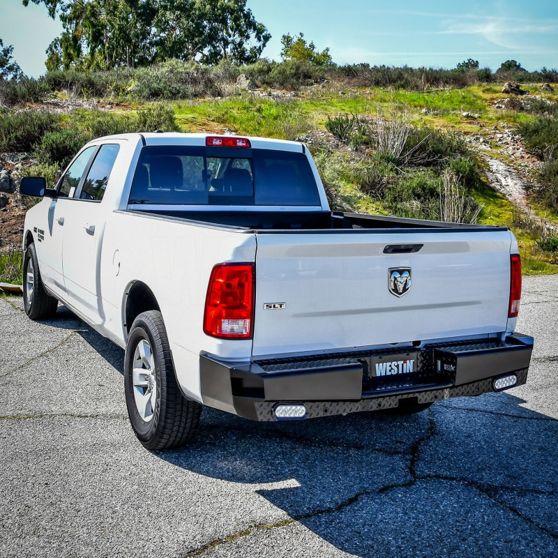 Westin 09-18 Ram 1500 HDX Bandit Rear Bumper - Black - eliteracefab.com