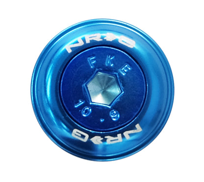 NRG Fender Washer Kit w/Color Matched M6 Bolt Rivets For Plastic (Blue) - Set of 10 - FW-150BL