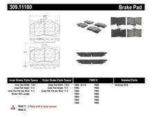 Load image into Gallery viewer, STOPTECH PERFORMANCE 06 LEXUS GS300/430 / 07-08 GS350 / 06-08 IS350 FRONT BRAKE PADS, 309.11180 - eliteracefab.com