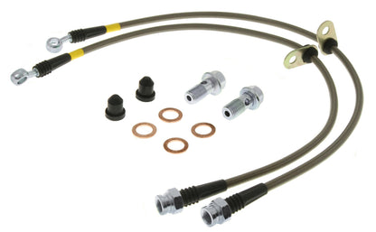 StopTech 00-04 Ferrari F360/04-05 F360 Stradale/96-02 Maranello Front Stainless Steel Brake Line Kit - eliteracefab.com