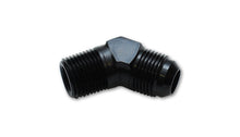Load image into Gallery viewer, Vibrant -6AN to 1/4in NPT 45 Degree Elbow Adapter Fitting - eliteracefab.com