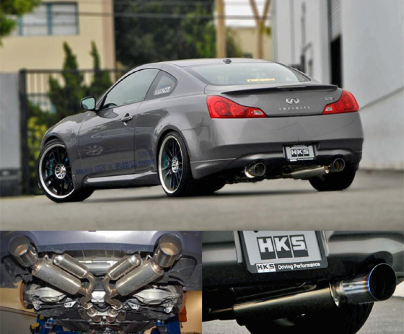 HKS Hi-Power Dual Exhaust System Infiniti G37 Coupe 2008 - eliteracefab.com