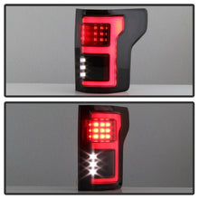 Load image into Gallery viewer, Spyder 15-18 Ford F-150 LED Tail Lights (w/Blind Spot) - Black Smoke (ALT-YD-FF15015BS-LBLED-BSM) - eliteracefab.com