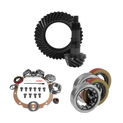 Yukon 8.8in Ford 4.11 Rear Ring & Pinion Install Kit 2.25in OD Axle Bearings and Seals Yukon Gear & Axle