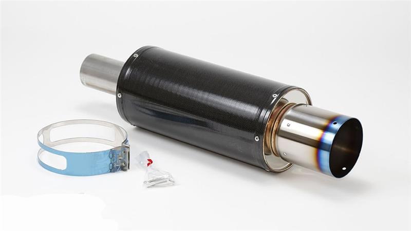 HKS Carbon Titanium 170mm Muffler Universal - eliteracefab.com