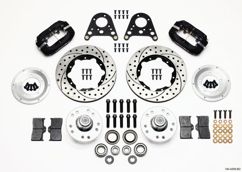 Wilwood Forged Dynalite Front Kit 10.75in Drilled Rotor Art Morrison Strut Wilwood