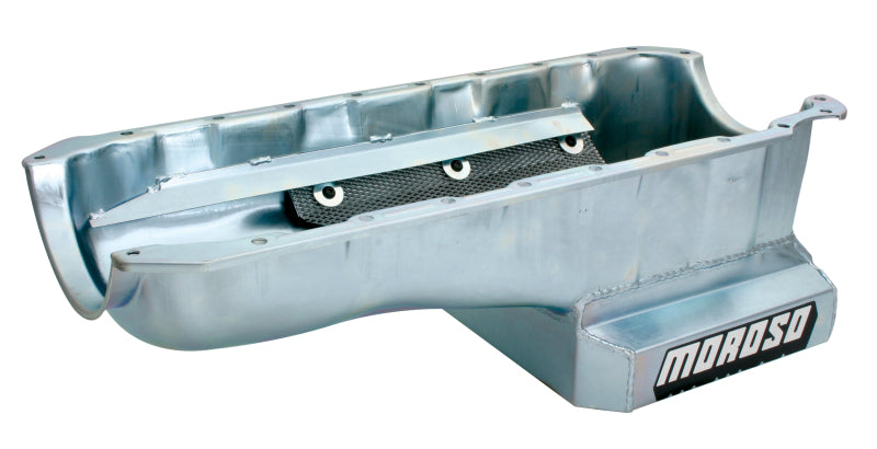 Moroso Chevrolet Big Block Mark IV Kicked Out Wet Sump 6qt 8in Steel Oil Pan - eliteracefab.com